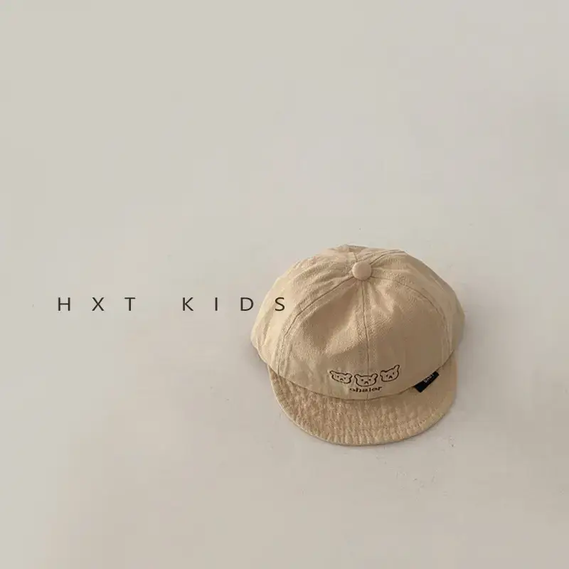 Baby Soft Brim Cap Black Spring Autumn Wear - Image 3