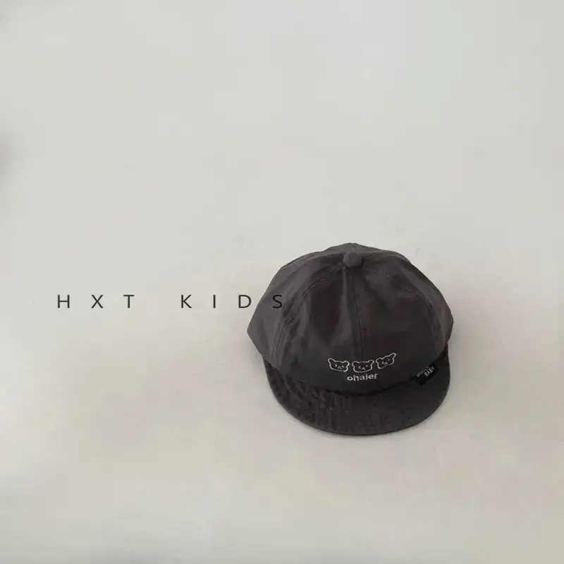 Baby Soft Brim Cap Black Spring Autumn Wear - Image 5