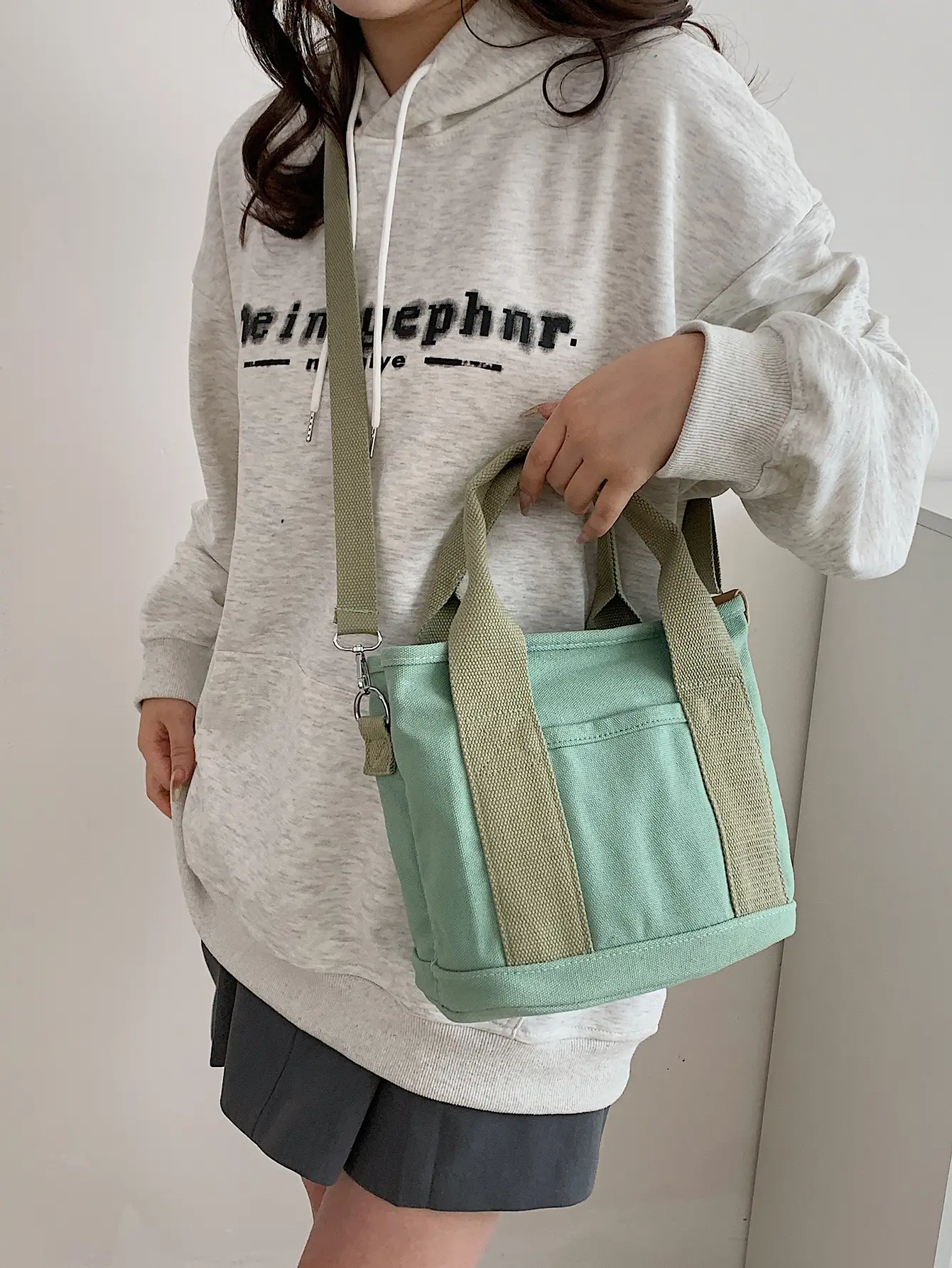 Maternal Baby Bag Crossbody Lunch Bag Large Capacity Canvas Women - Image 7
