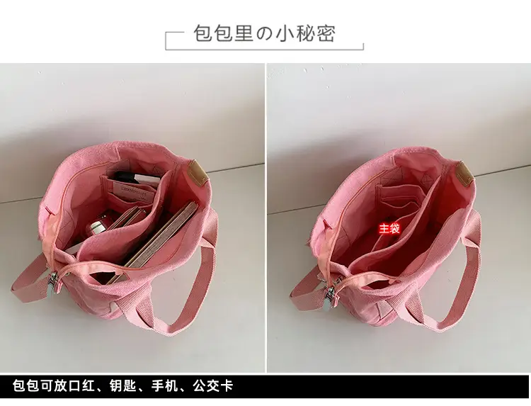 Maternal Baby Bag Crossbody Lunch Bag Large Capacity Canvas Women — feature 2