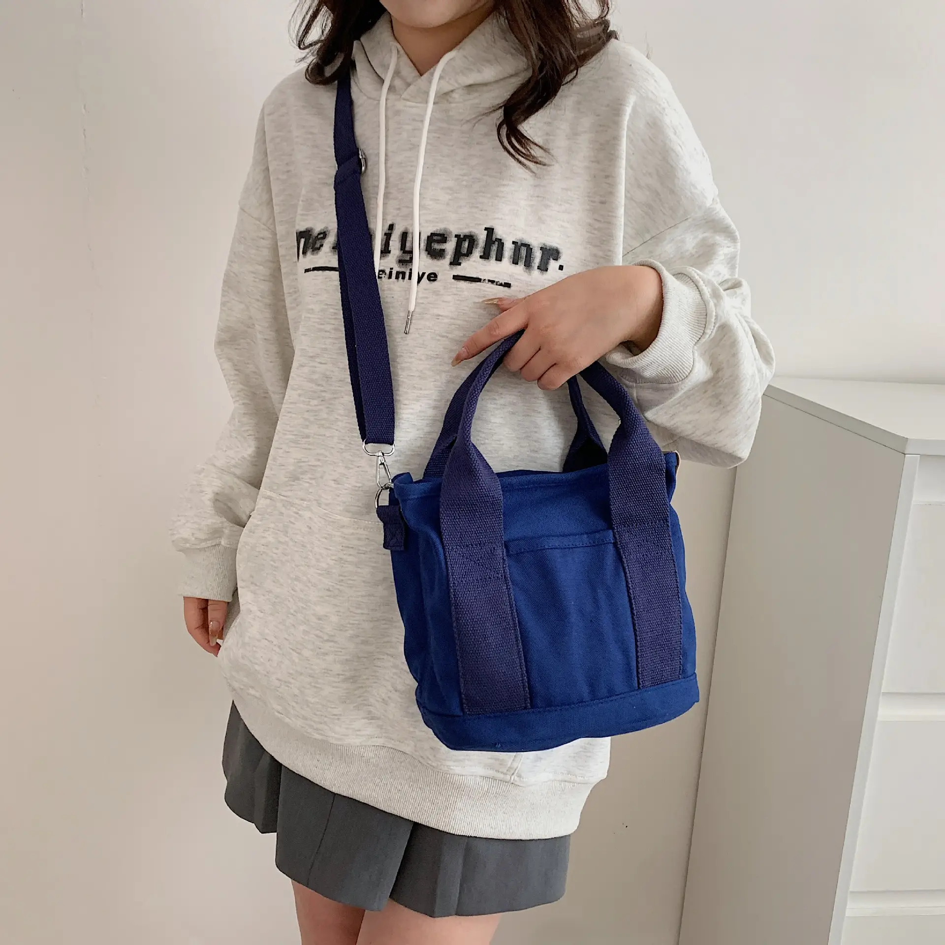 Maternal Baby Bag Crossbody Lunch Bag Large Capacity Canvas Women - Image 2