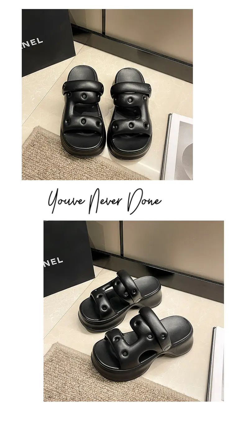 eva drooping hole shoes for women Summer indoor home home outdoor wear seaside beach non-stinky feet soft bottom — feature 13