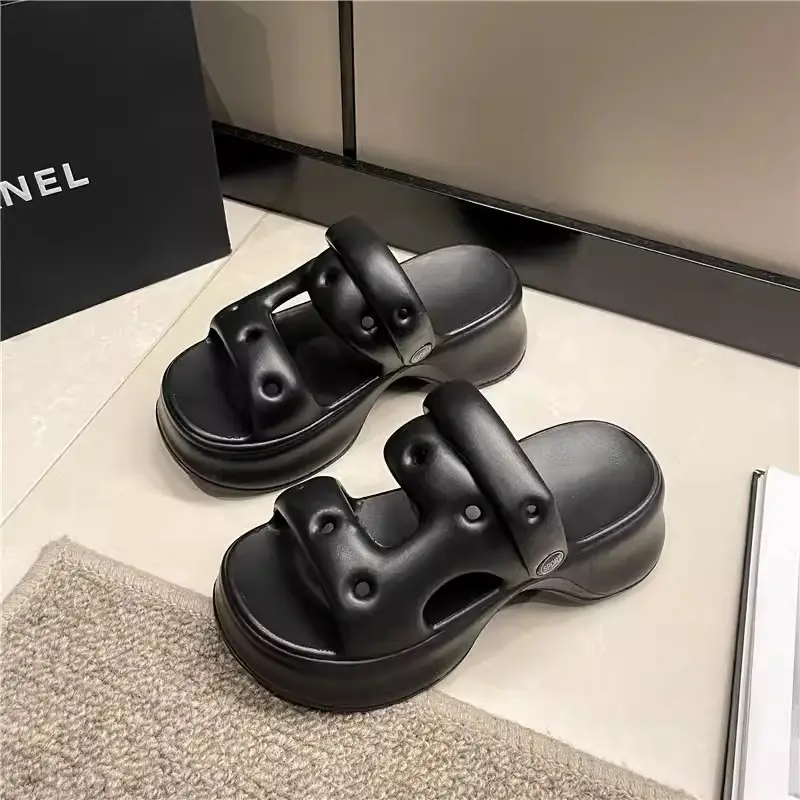 eva drooping hole shoes for women Summer indoor home home outdoor wear seaside beach non-stinky feet soft bottom