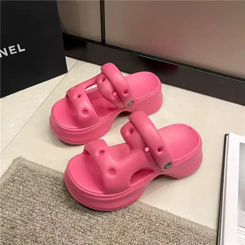 eva drooping hole shoes for women Summer indoor home home outdoor wear seaside beach non-stinky feet soft bottom