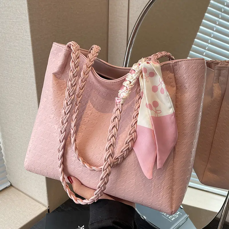 Women's High-End Western Tote Bag Beige 2023 - Image 5