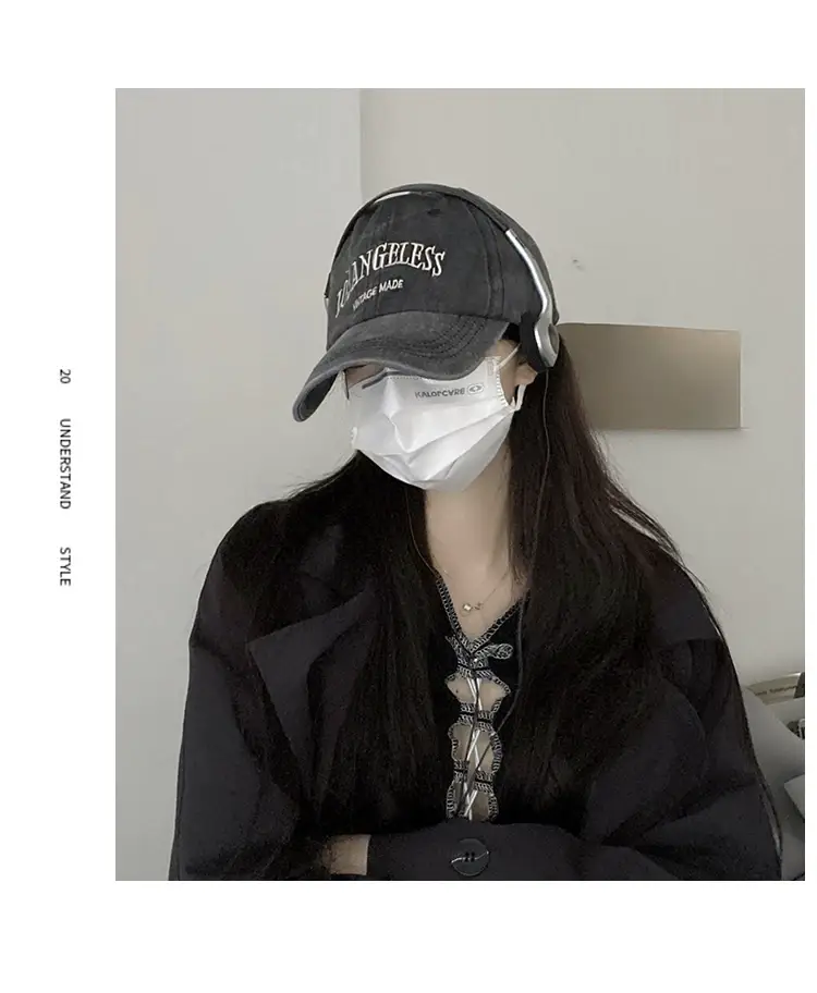Women Brown R Logo Baseball Cap Summer Wear — feature 8