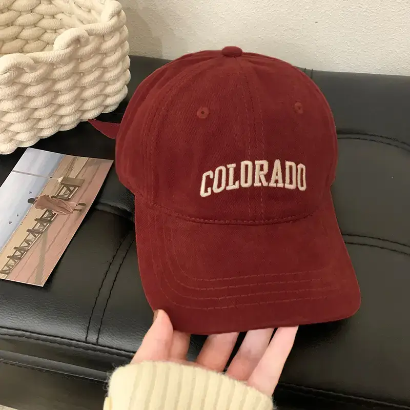 Women Brown R Logo Baseball Cap Summer Wear - Image 10