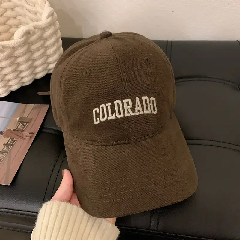 Women Brown R Logo Baseball Cap Summer Wear - Image 14