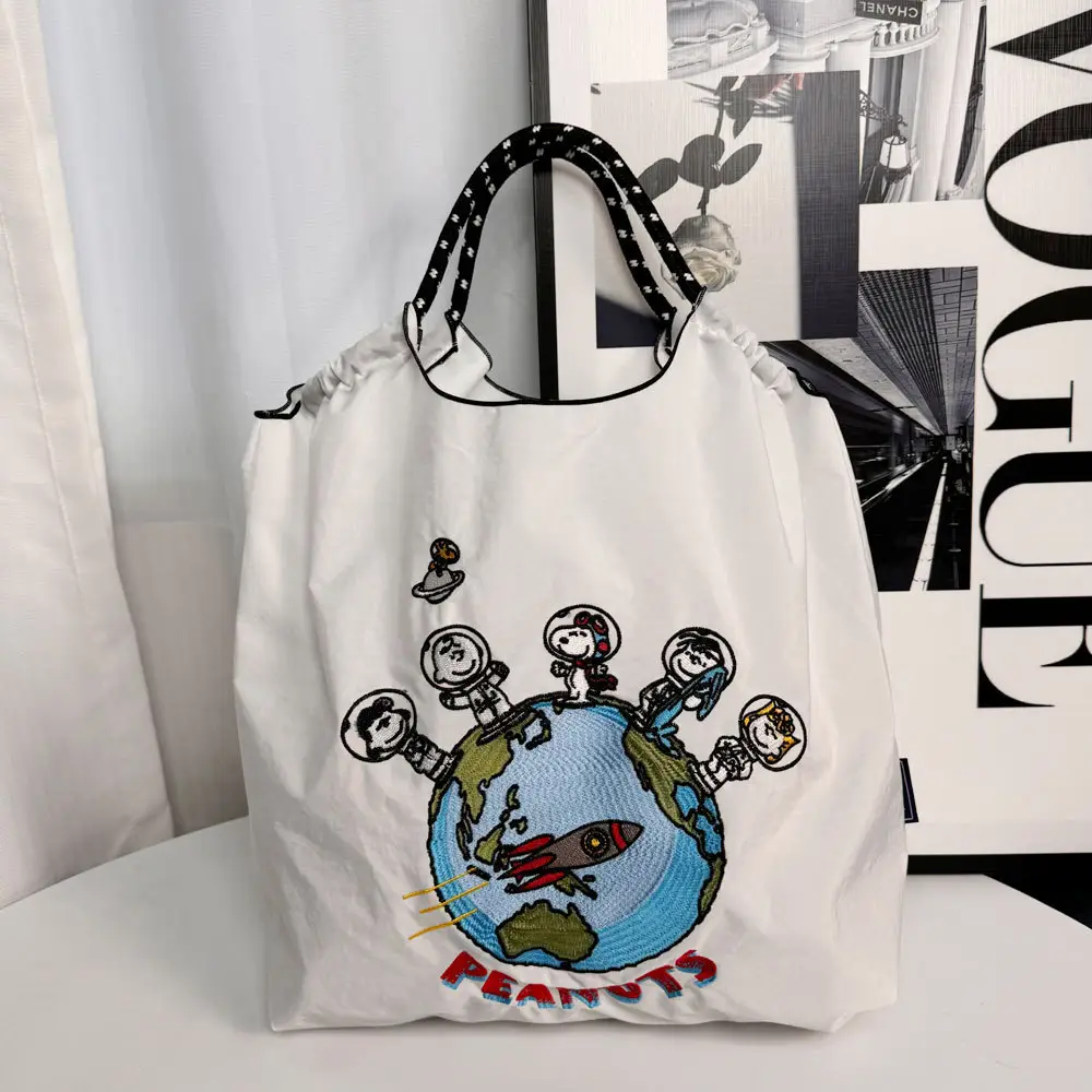 Tiger Print Nylon Shopping Bag Large Capacity - Image 62