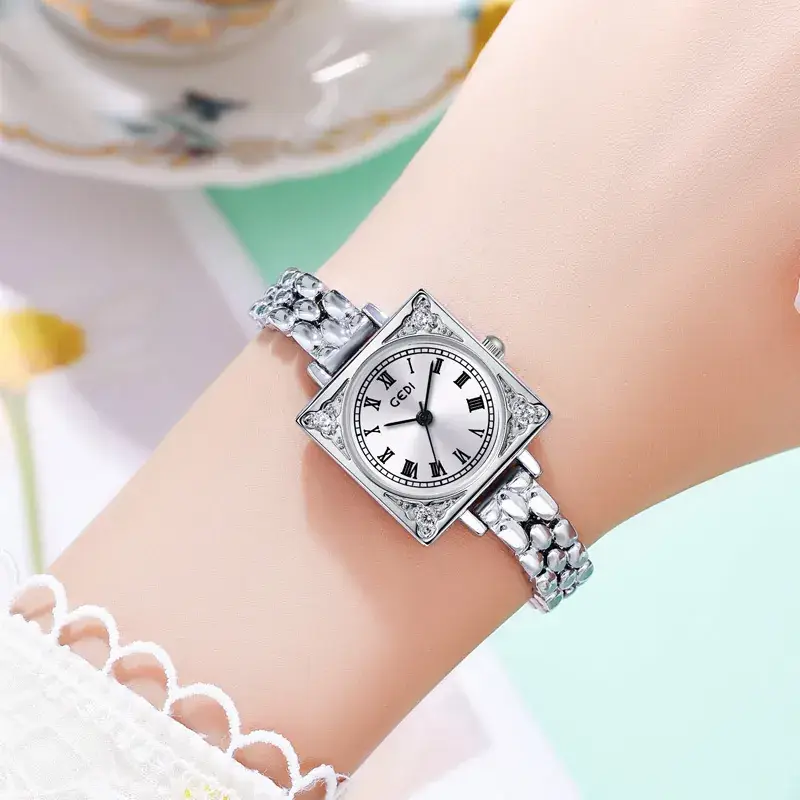 Gedi Women's Quartz Watch Small Square Plate Light Luxury