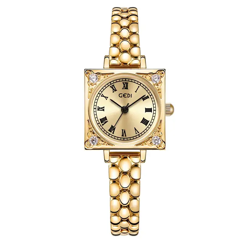 Gedi Women's Quartz Watch Small Square Plate Light Luxury