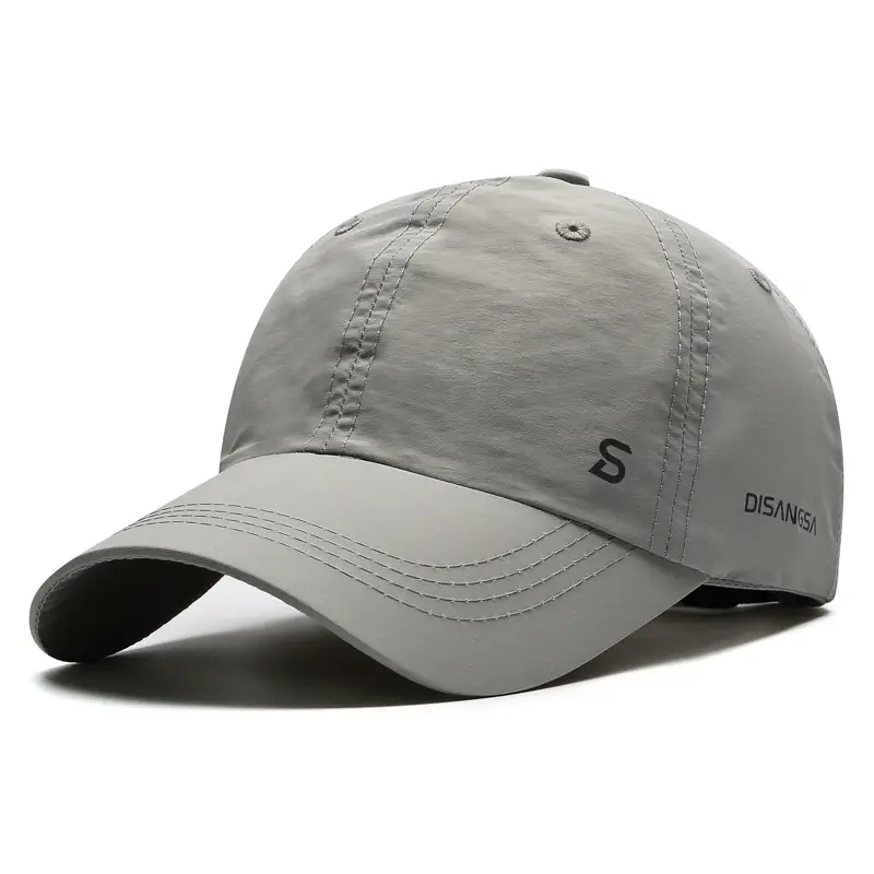 Gray Baseball Cap with Logo for Kids & Men - Image 2