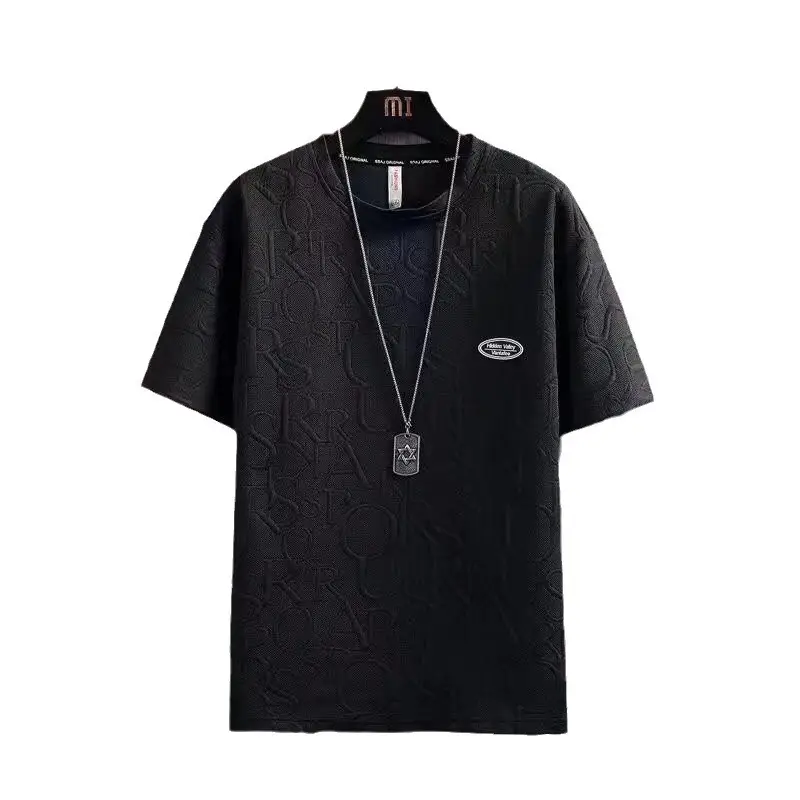 Men Black Printed Casual Shorts Set Summer Suit