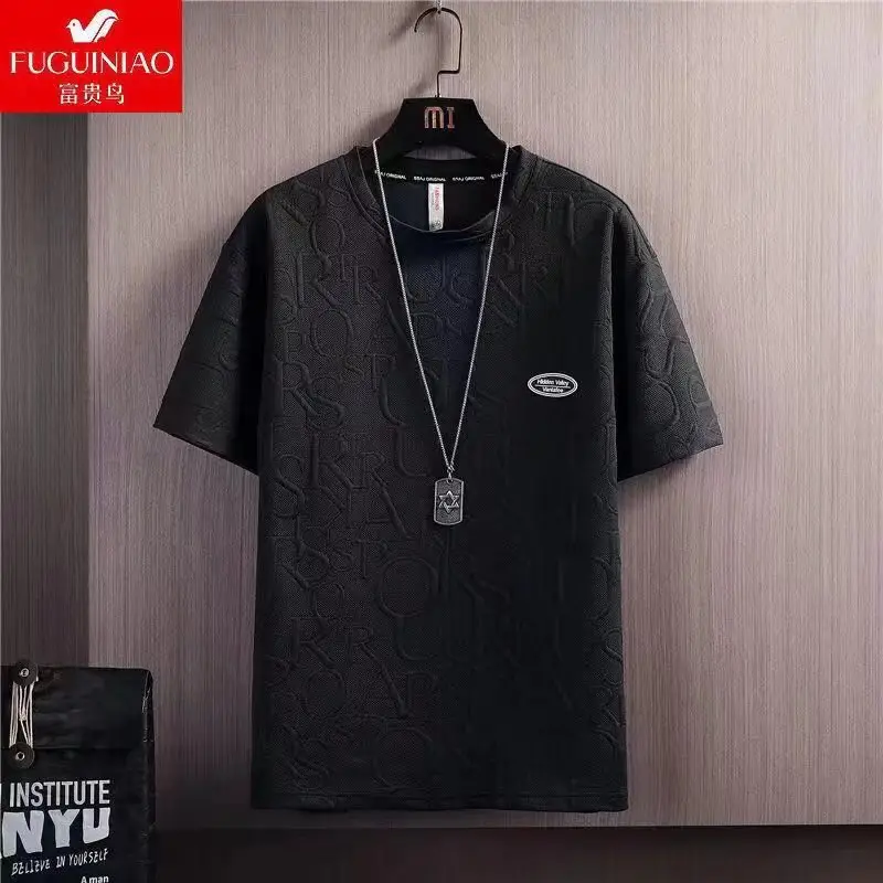 Men Black Printed Casual Shorts Set Summer Suit