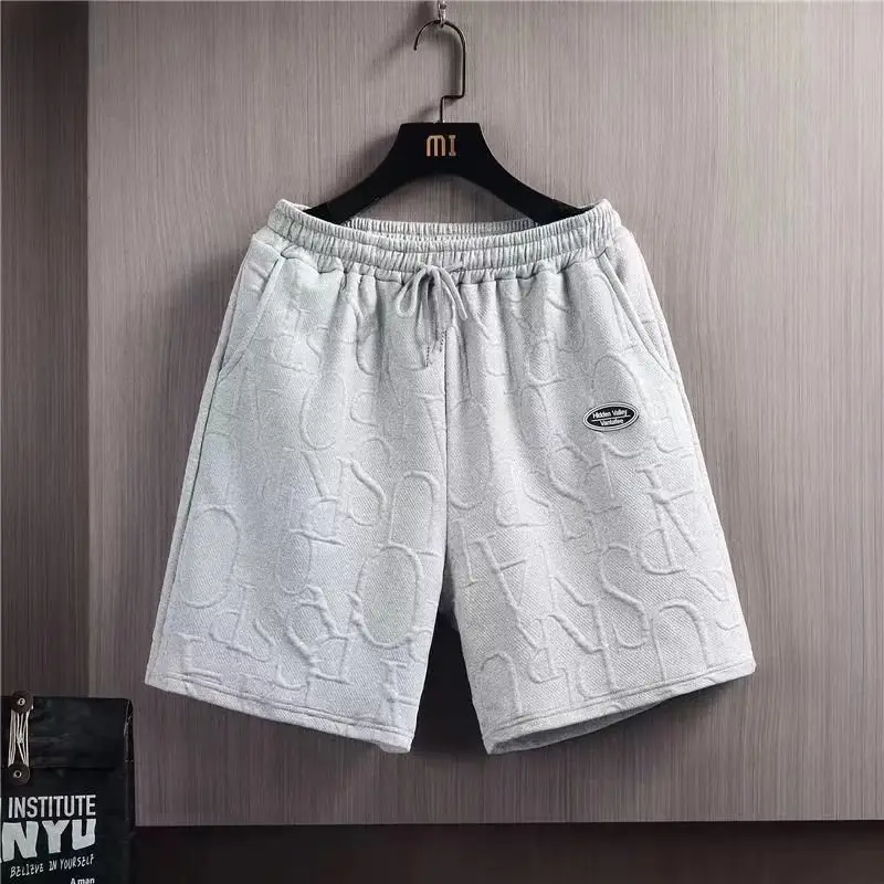 Men Black Printed Casual Shorts Set Summer Suit