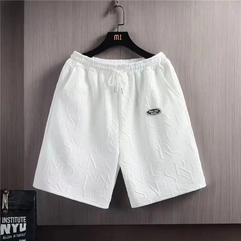 Men Black Printed Casual Shorts Set Summer Suit