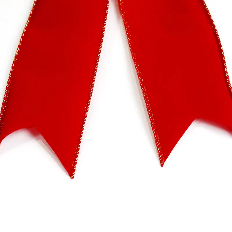 Red Velvet Bow Ornament for Christmas Tree Decor — feature 10
