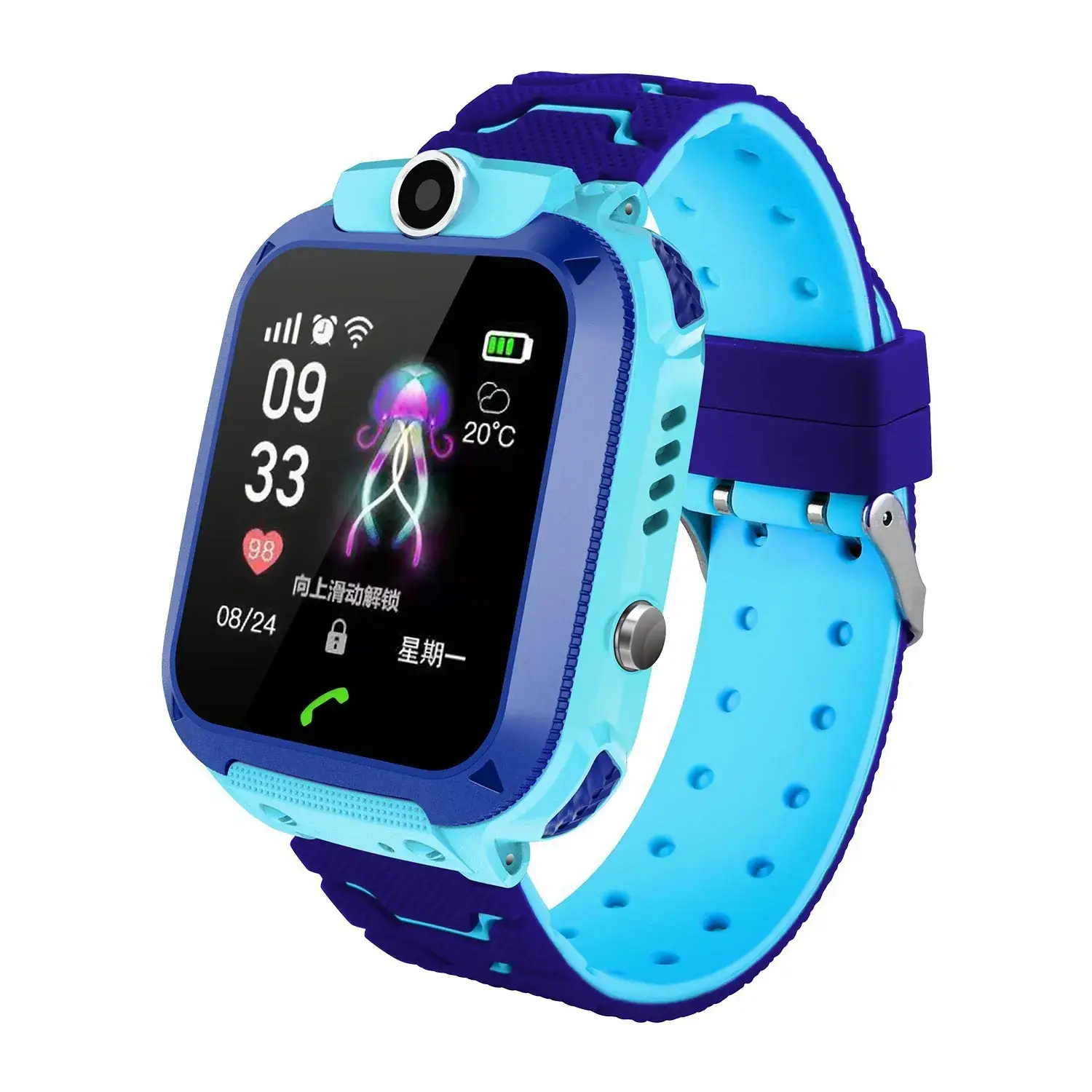 Kids Touchscreen GPS Smart Watch Purple - Image 7