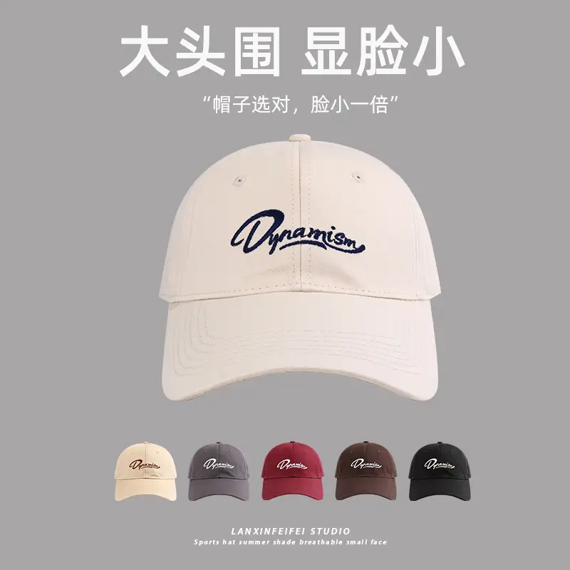 2024 Women's Big Head Baseball Cap White Red Black - Image 8
