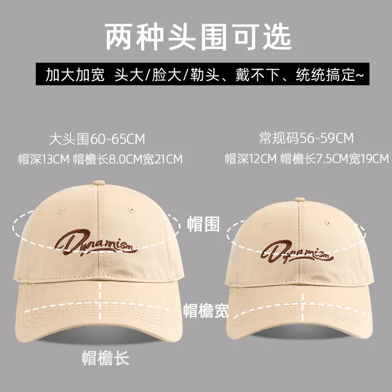 2024 Women's Big Head Baseball Cap White Red Black - Image 9