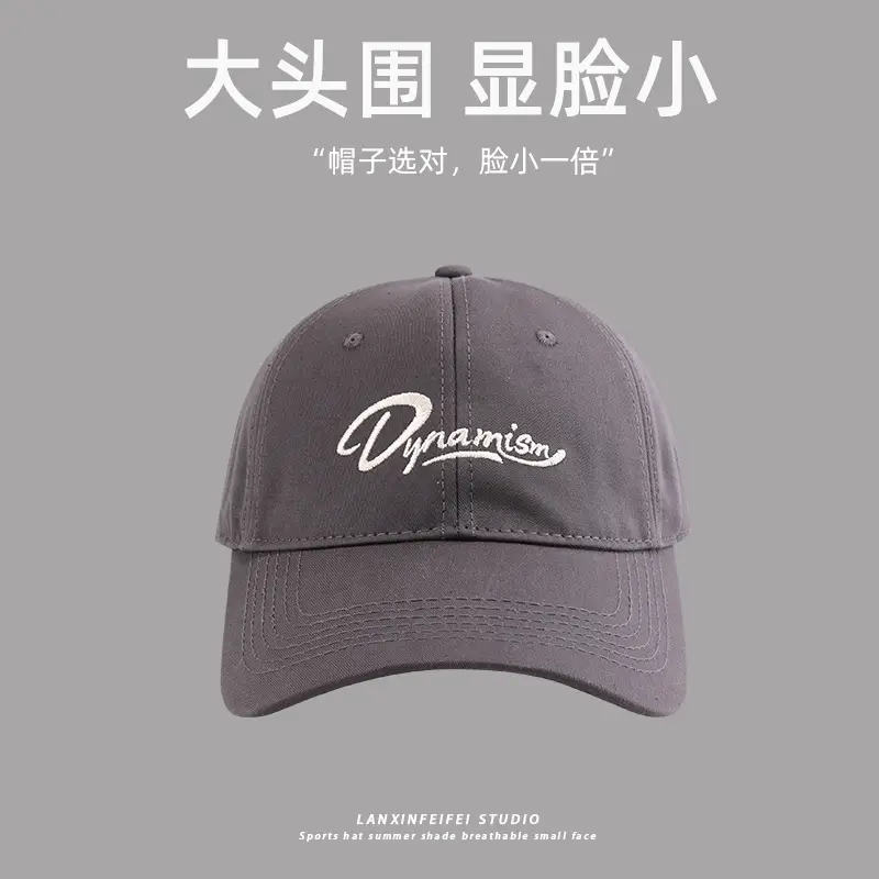 2024 Women's Big Head Baseball Cap White Red Black - Image 4
