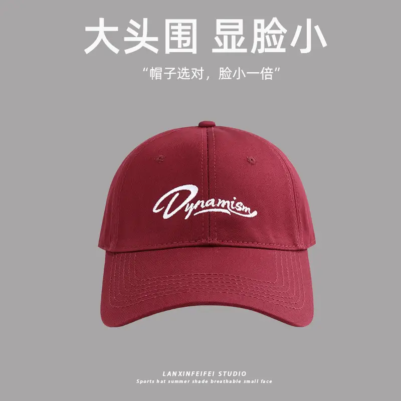 2024 Women's Big Head Baseball Cap White Red Black - Image 5