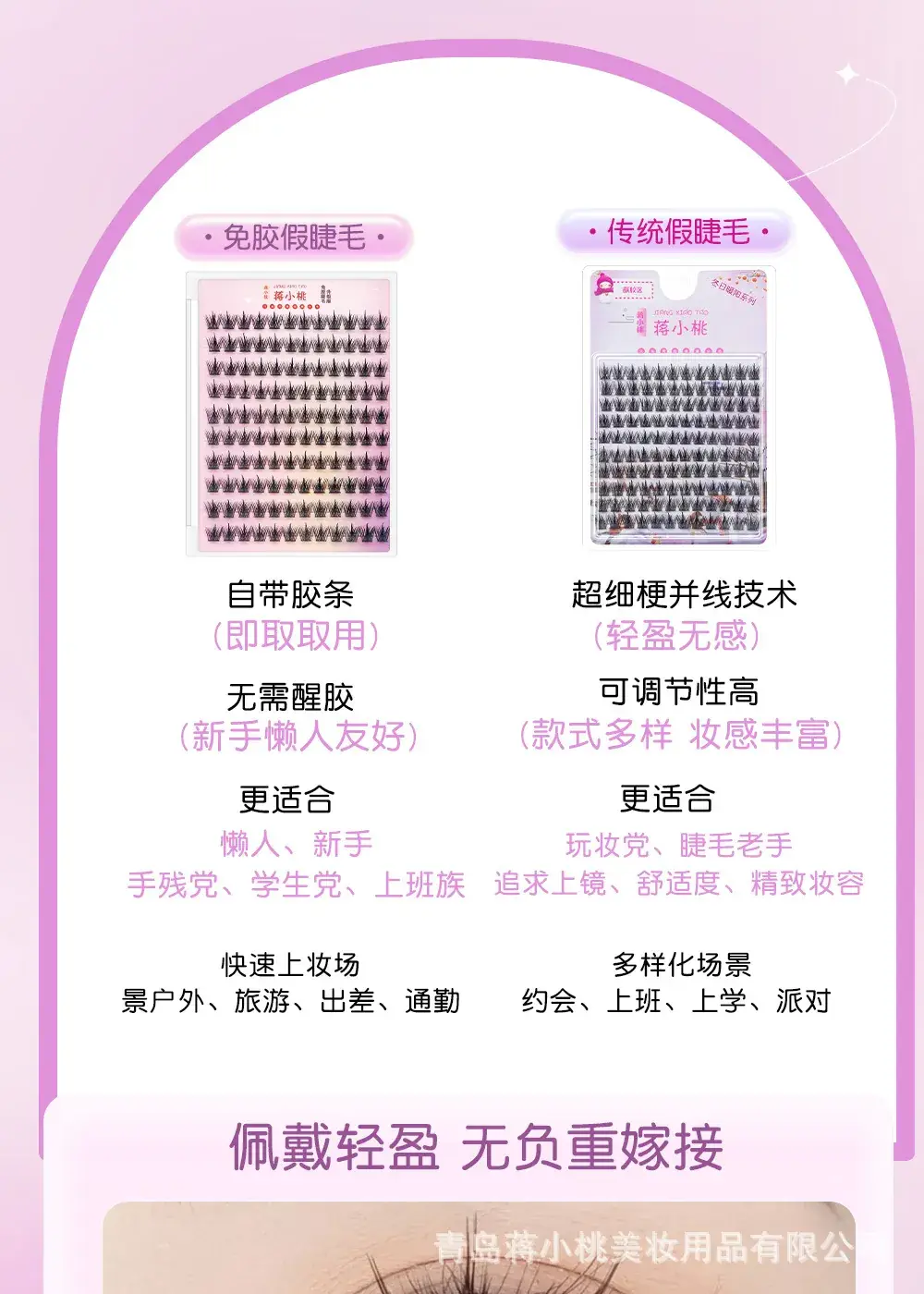 Adhesive-Free False Eyelashes Waterproof Long Lasting — feature 3