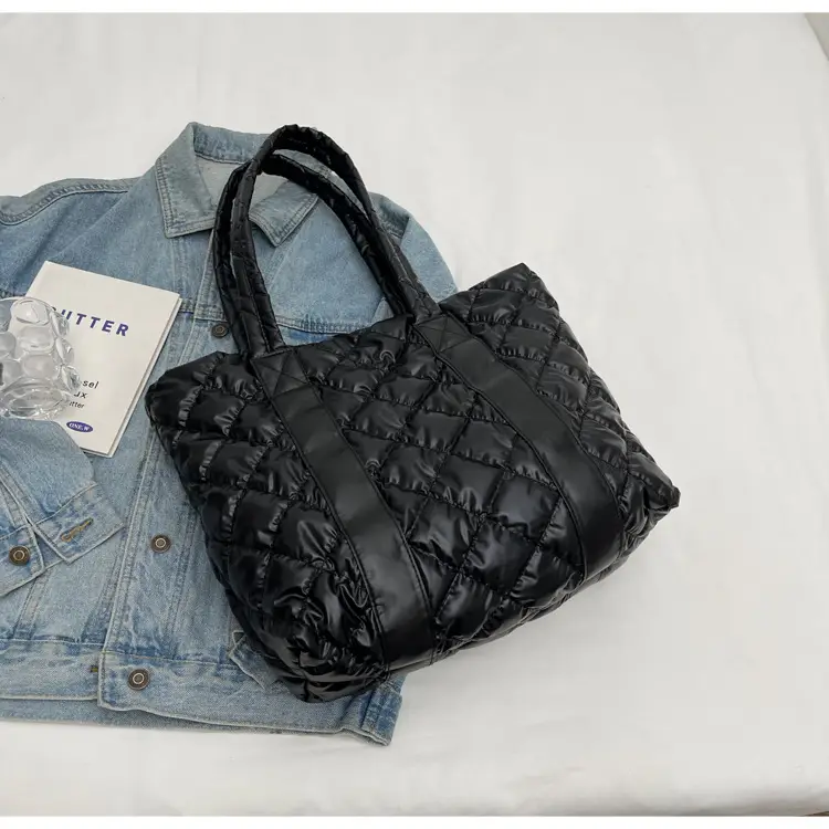 White Quilted Rhombus Shoulder Bag for Women — feature 45