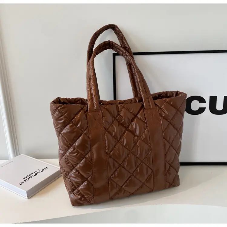 White Quilted Rhombus Shoulder Bag for Women — feature 47