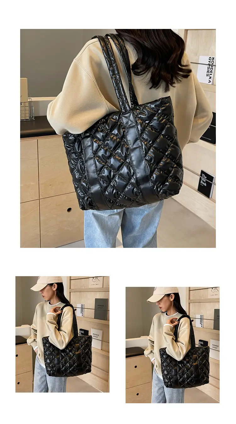 White Quilted Rhombus Shoulder Bag for Women — feature 9