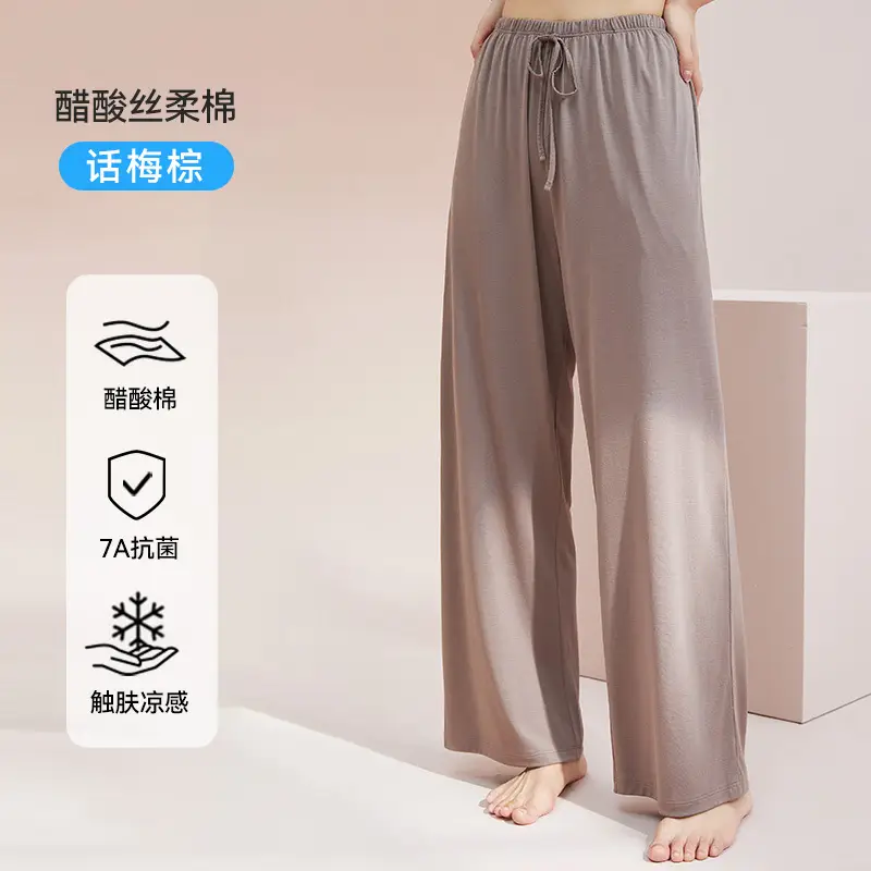 [Cool Feeling with Breast Pads] Summer Pajamas Women's Short Sleeve Shorts Trousers Ice Silk Large Size Can Be Weared Outside Home Clothes Set