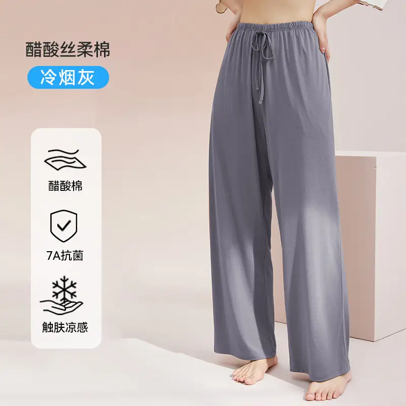 [Cool Feeling with Breast Pads] Summer Pajamas Women's Short Sleeve Shorts Trousers Ice Silk Large Size Can Be Weared Outside Home Clothes Set