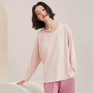 [Cool Feeling with Breast Pads] Summer Pajamas Women's Short Sleeve Shorts Trousers Ice Silk Large Size Can Be Weared Outside Home Clothes Set