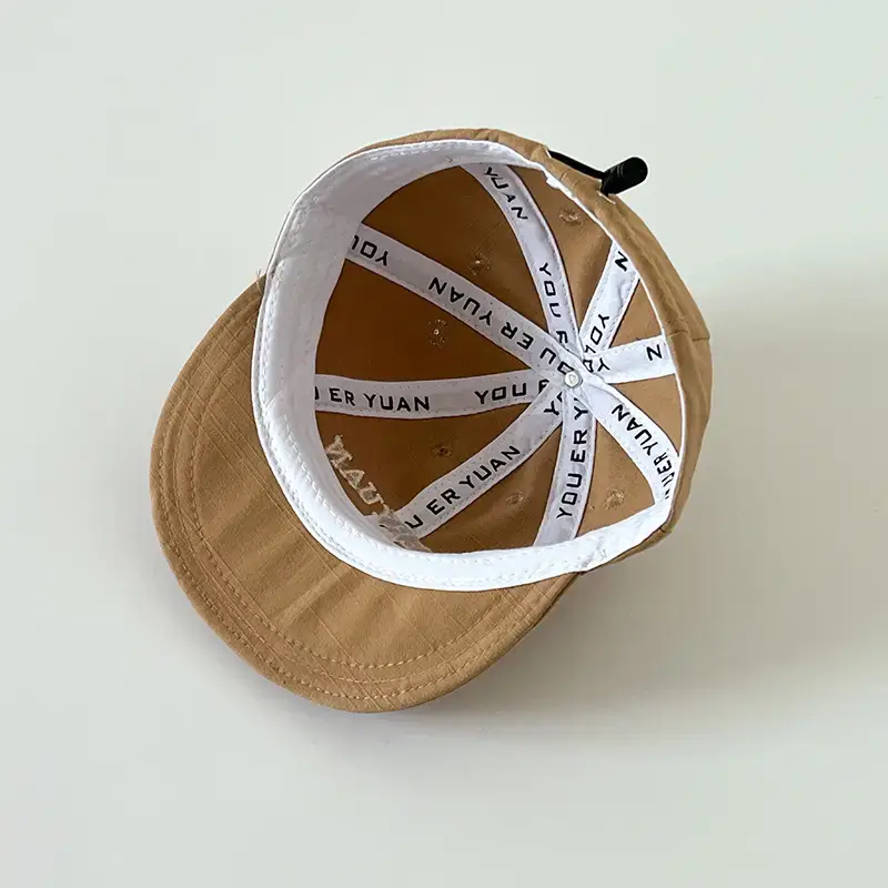 Baby Beaded Cap with "Yoder Yuan" Print - Image 5