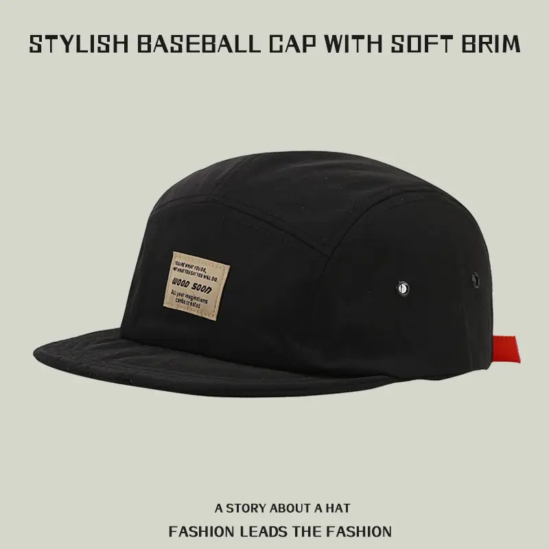 Black Japanese Style Peaked Cap for Men Women - Image 7