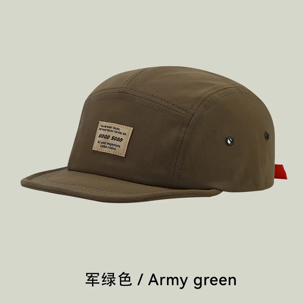 Black Japanese Style Peaked Cap for Men Women - Image 2