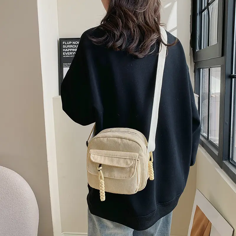 Crossbody Bag for Women Pure Color Cloth 2024 - Image 7