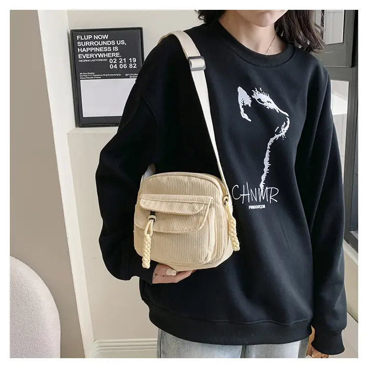 Crossbody Bag for Women Pure Color Cloth 2024 — feature 30