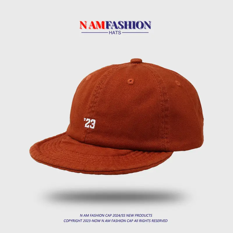 Women Blue Knitted Peaked Cap with '23' Embroidery - Image 8