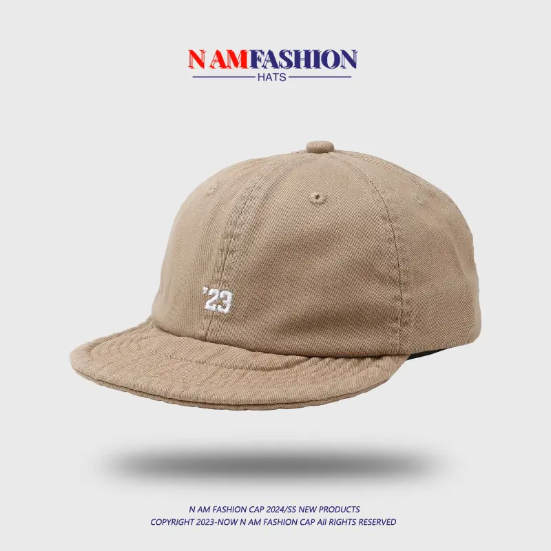 Women Blue Knitted Peaked Cap with '23' Embroidery - Image 9
