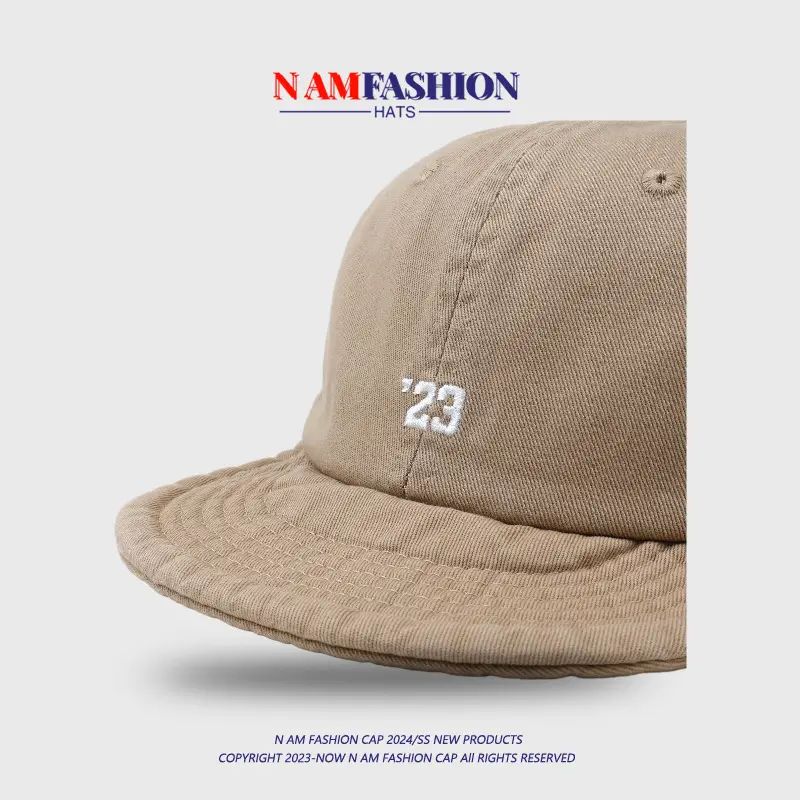 Women Blue Knitted Peaked Cap with '23' Embroidery — feature 14