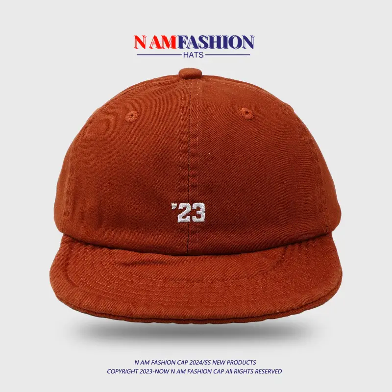 Women Blue Knitted Peaked Cap with '23' Embroidery — feature 7