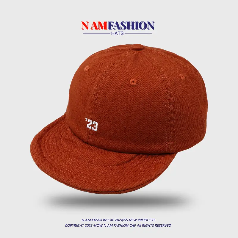 Women Blue Knitted Peaked Cap with '23' Embroidery — feature 8