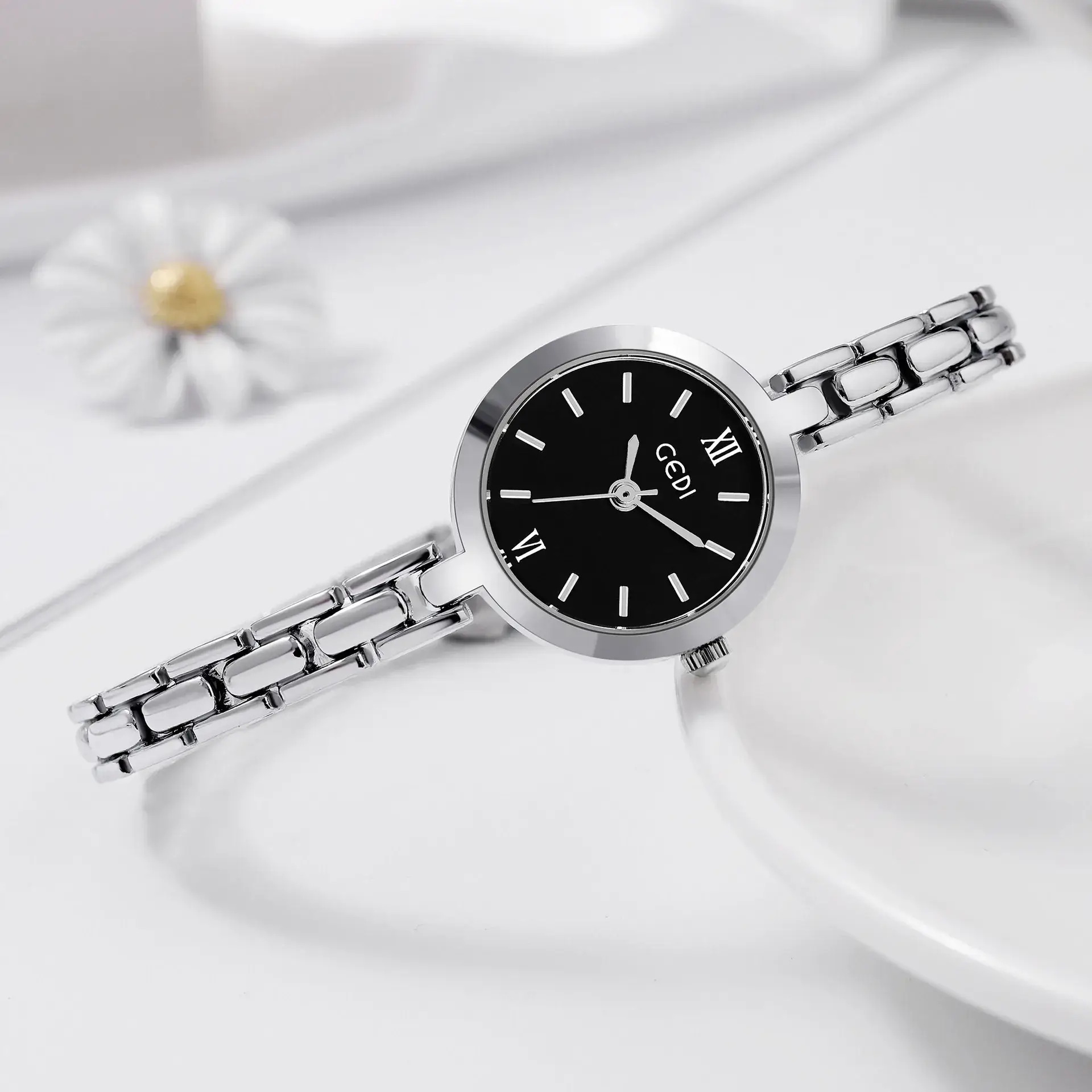 Goldie Korean Style Thin Strap Quartz Watch for Women - Image 5