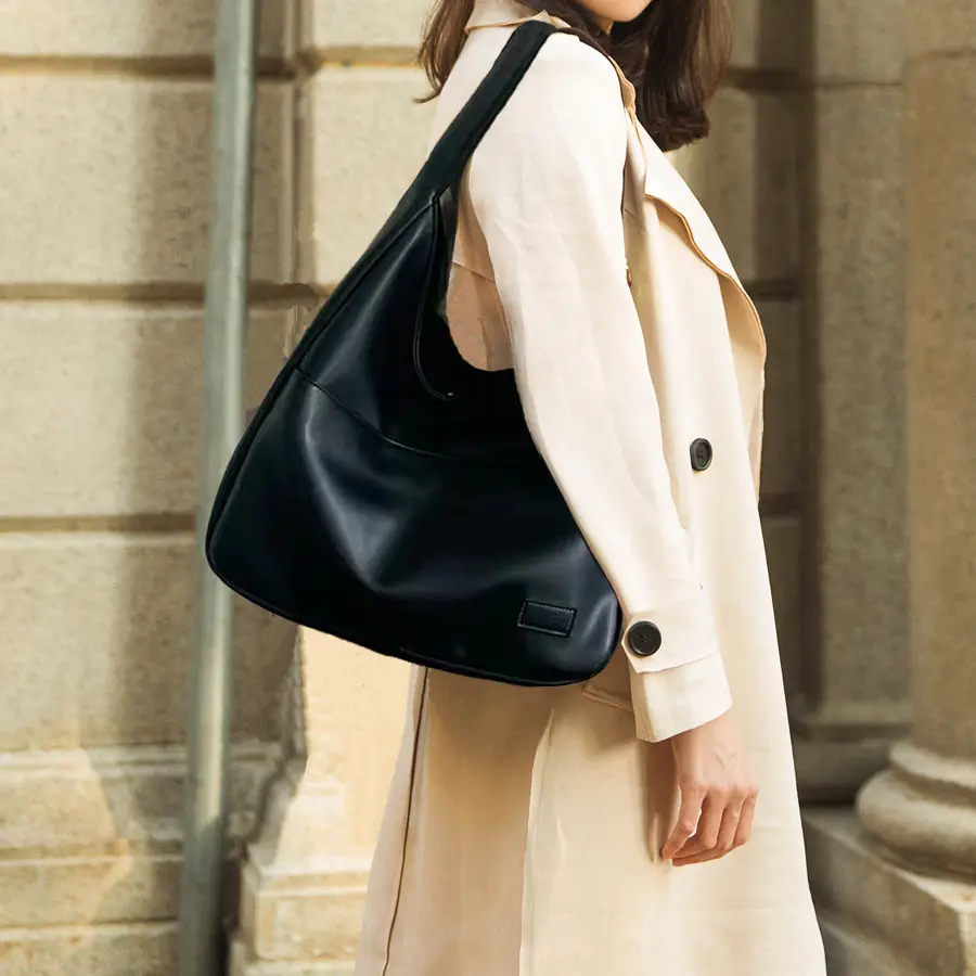 Women's Brown Leather Crossbody Tote Bag Large Capacity — feature 2