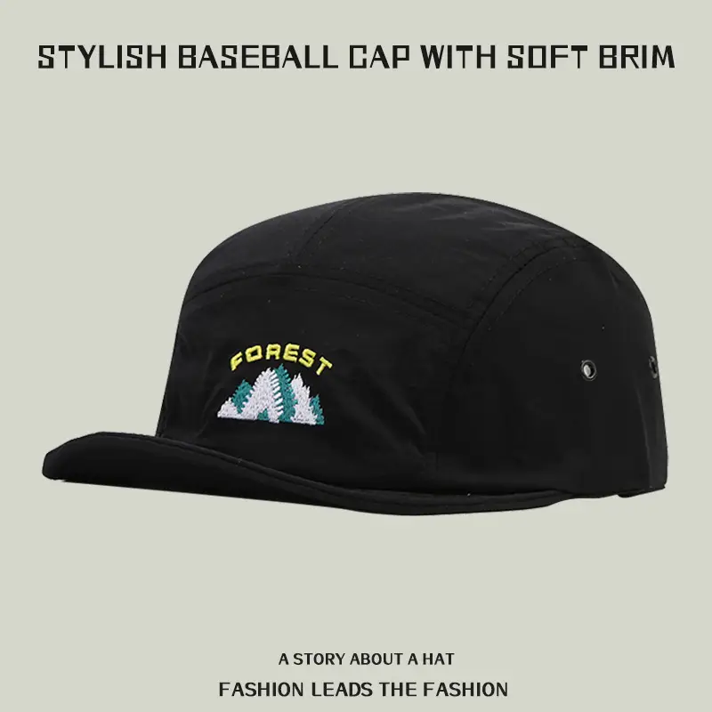 American Mountain Cap for Men Japanese Soft Top Baseball - Image 5