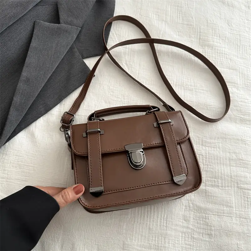 Retro Brown Shoulder Messenger Bag for Women 2024 - Image 3