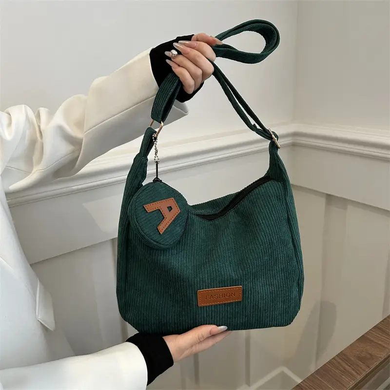 Black Korean Style Shoulder Messenger Bag 2024
