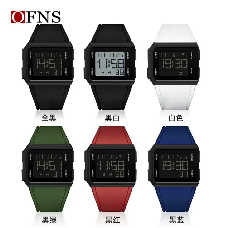 Ofns Multifunctional Digital Timer Watch Black White Green Red Blue - Image 10