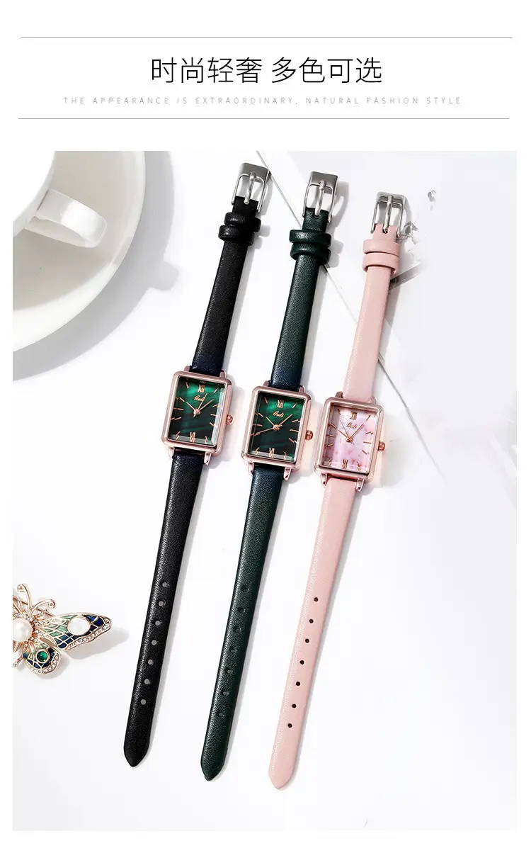 Gold Square Quartz Watch for Women — feature 6